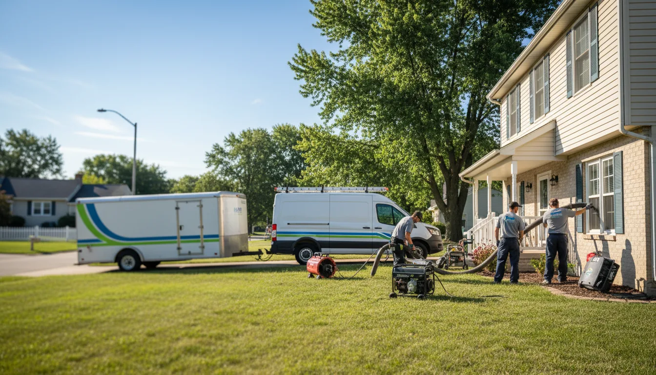 Flooded Basement Restoration And Cleanup With Repair in Chesterfield, IL near me